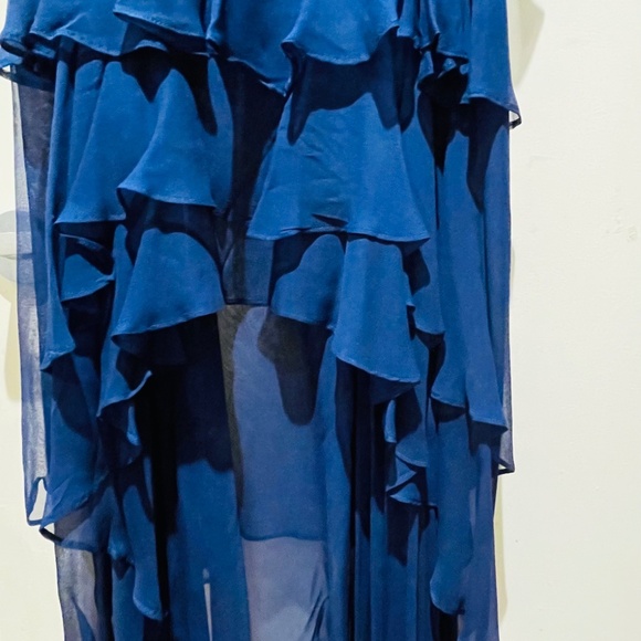 NWT Parker Black high low size 6 Cobalt / Navy dress - Picture 8 of 12